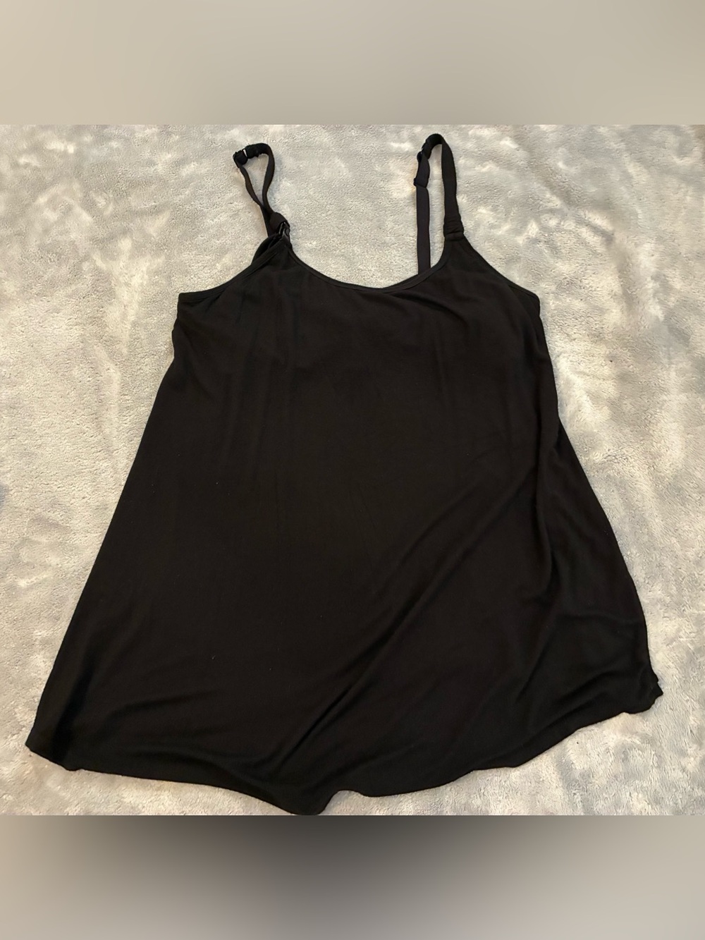 Women’s Joyspun Brand Maternity Black Spaghetti Strap Tank Top Size L/XL